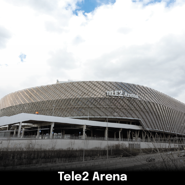 Service & underhållsavtal på all kommersiell kyla i arenan, som ägs av SGA Fastigheter.
Tele2 Arena är en idrotts- och evenemangsarena belägen i Johanneshov i södra Stockholm.
Arenan har skjutbart tak och nyttjas för olika typer av evenemang året runt, till exempel
allsvensk fotboll, konserter, häst-, motor- och issport.